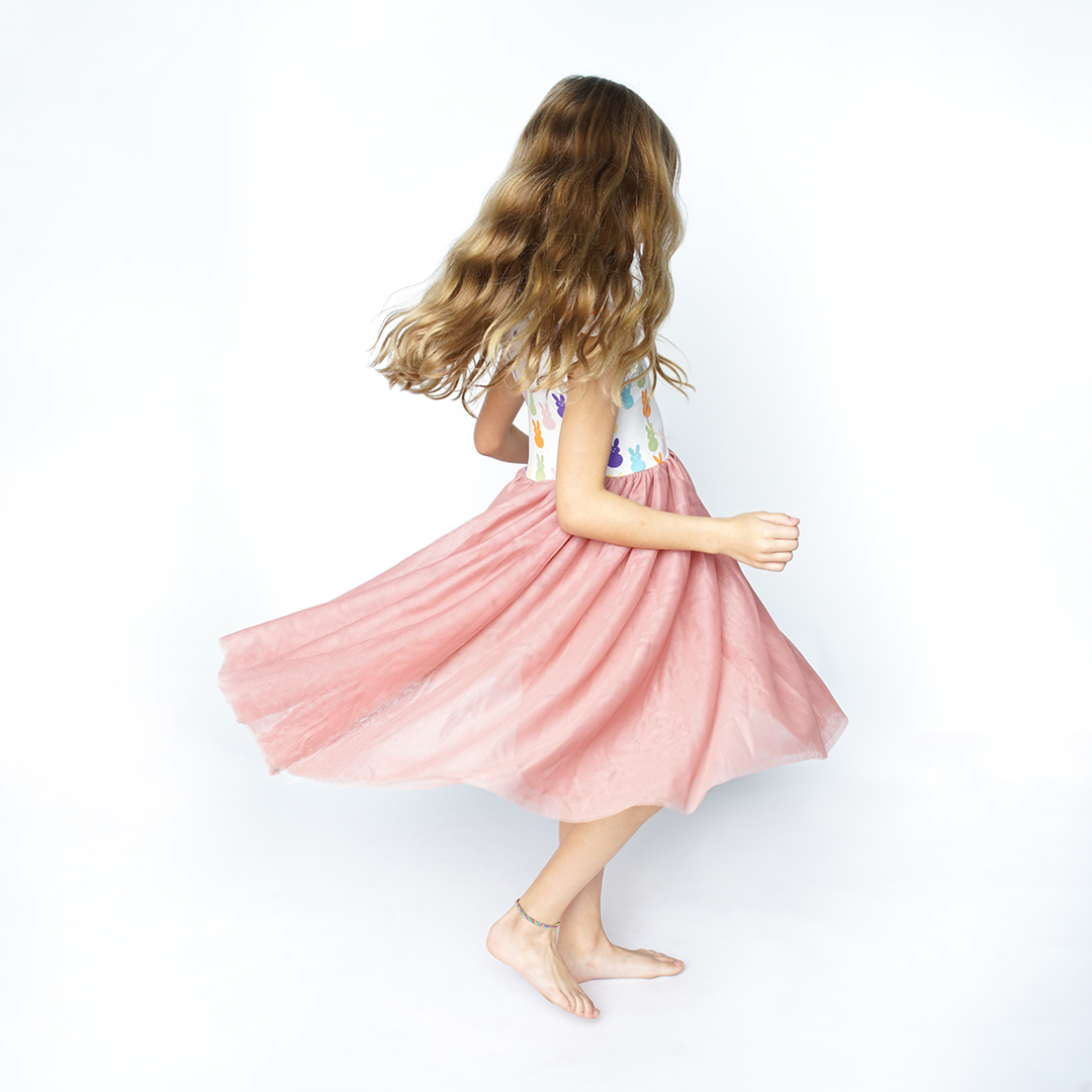 *FINAL SALE* Easter Bunny COTTON Tulle Twirl Dress