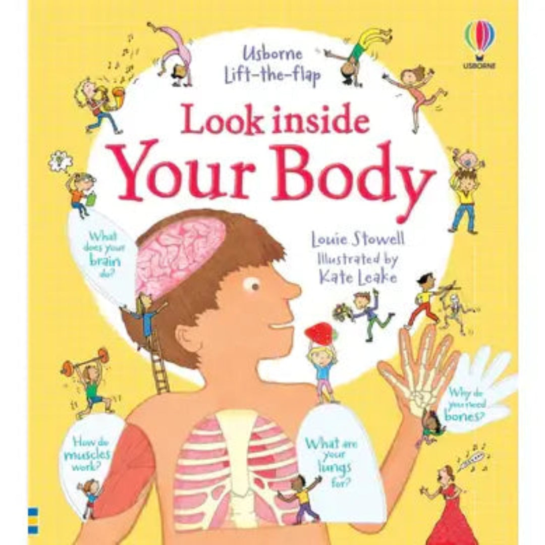 a book called look inside your body that explains in detail about the body for kids