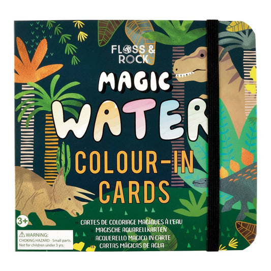 Book of Dinosaur pictures that appear with reusable water paint pen