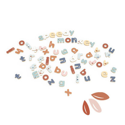 multi colored alphabet magnetic letters