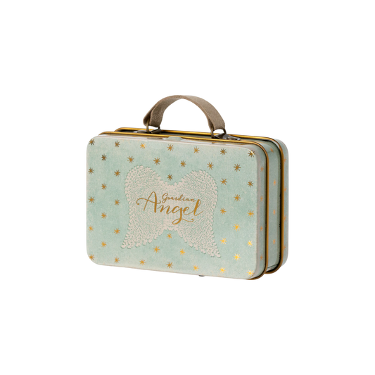 Metal suit case in white background