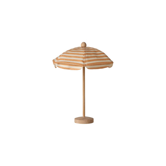Maileg beach umbrella mouse soft coral miniature accessory