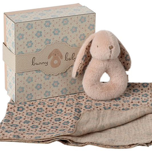 Maileg Bunny Rattle Set - Powder