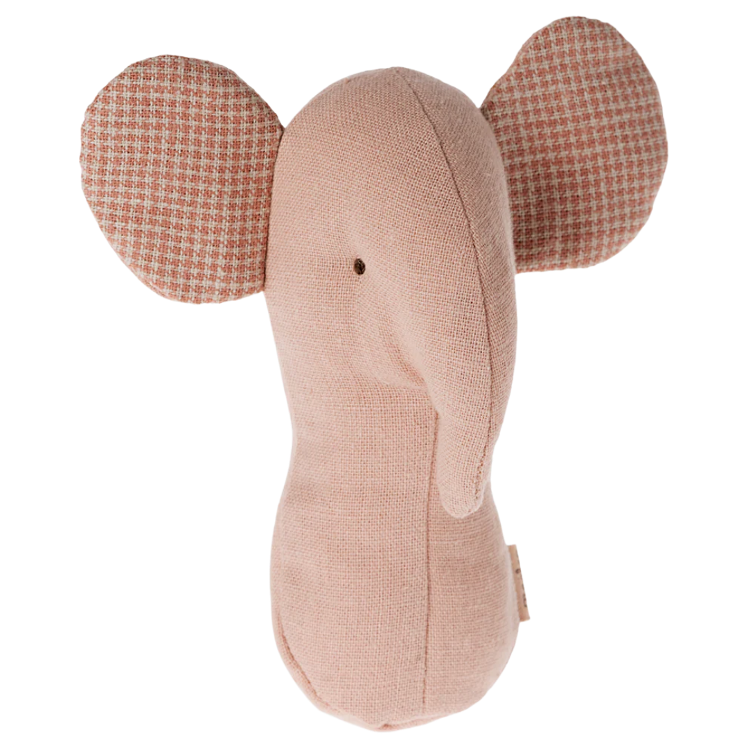 Maileg Elephant Lullaby Friend Rattles - Rose