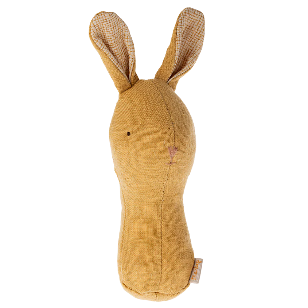 Maileg Bunny Lullaby Friend Rattles - Dusty Yellow