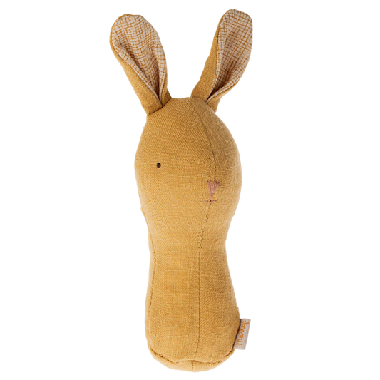 Maileg Bunny Lullaby Friend Rattles - Dusty Yellow