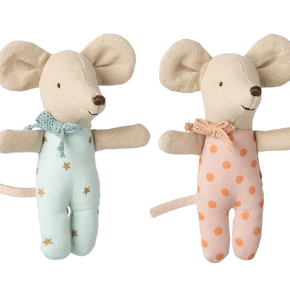 Maileg Baby Twin Mice in Matchbox