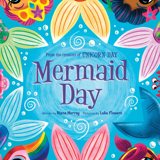 hardcover book with a bunch of mermaids on the front cover