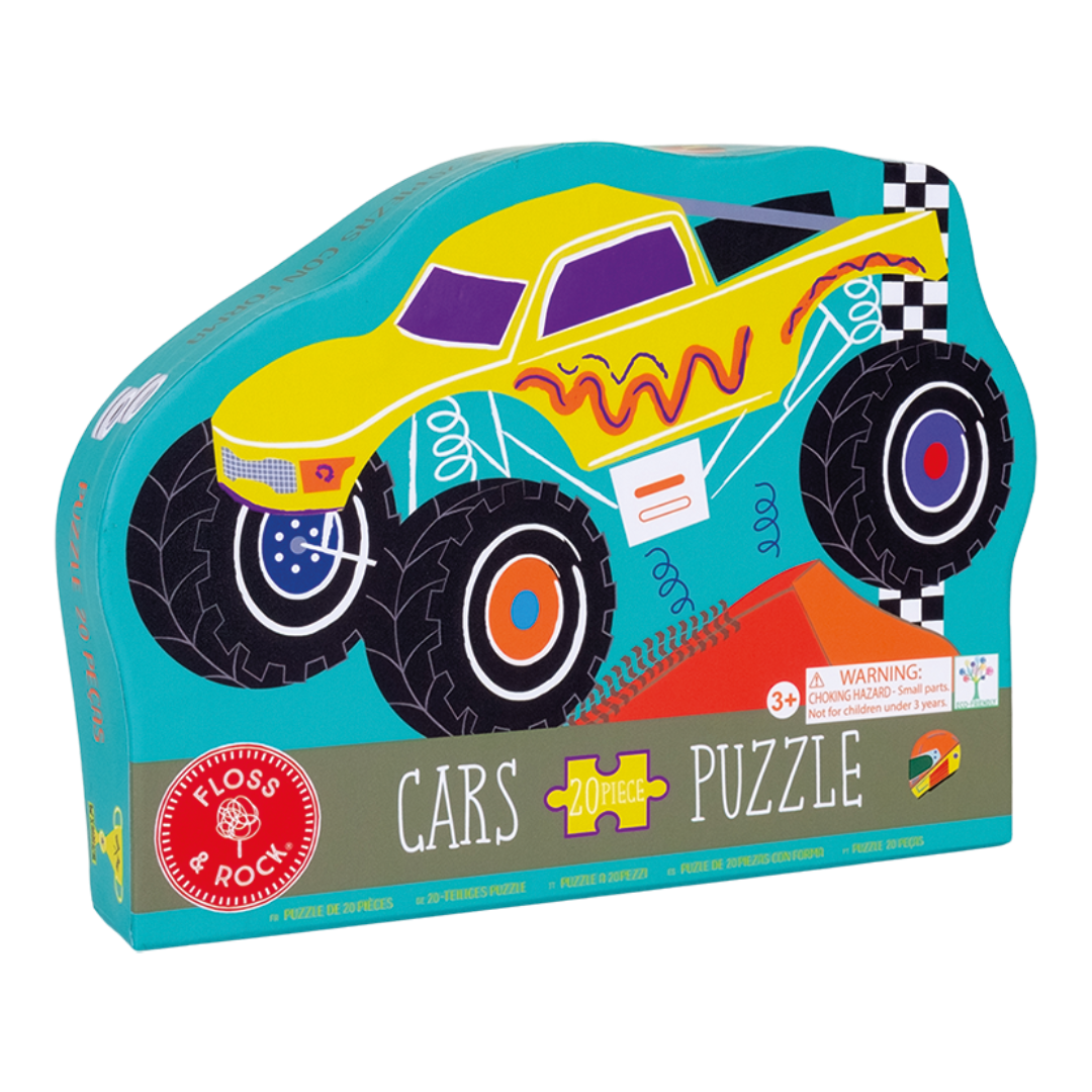 yellow monster truck car puzzle