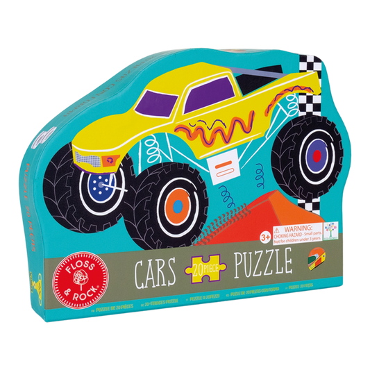 yellow monster truck car puzzle