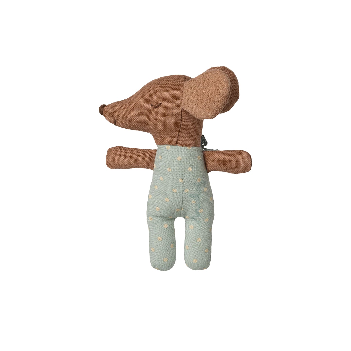 Blue Sleepy Wakey Baby Mouse flat lay