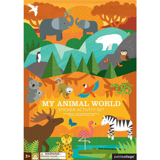 my animal world sticker activity set