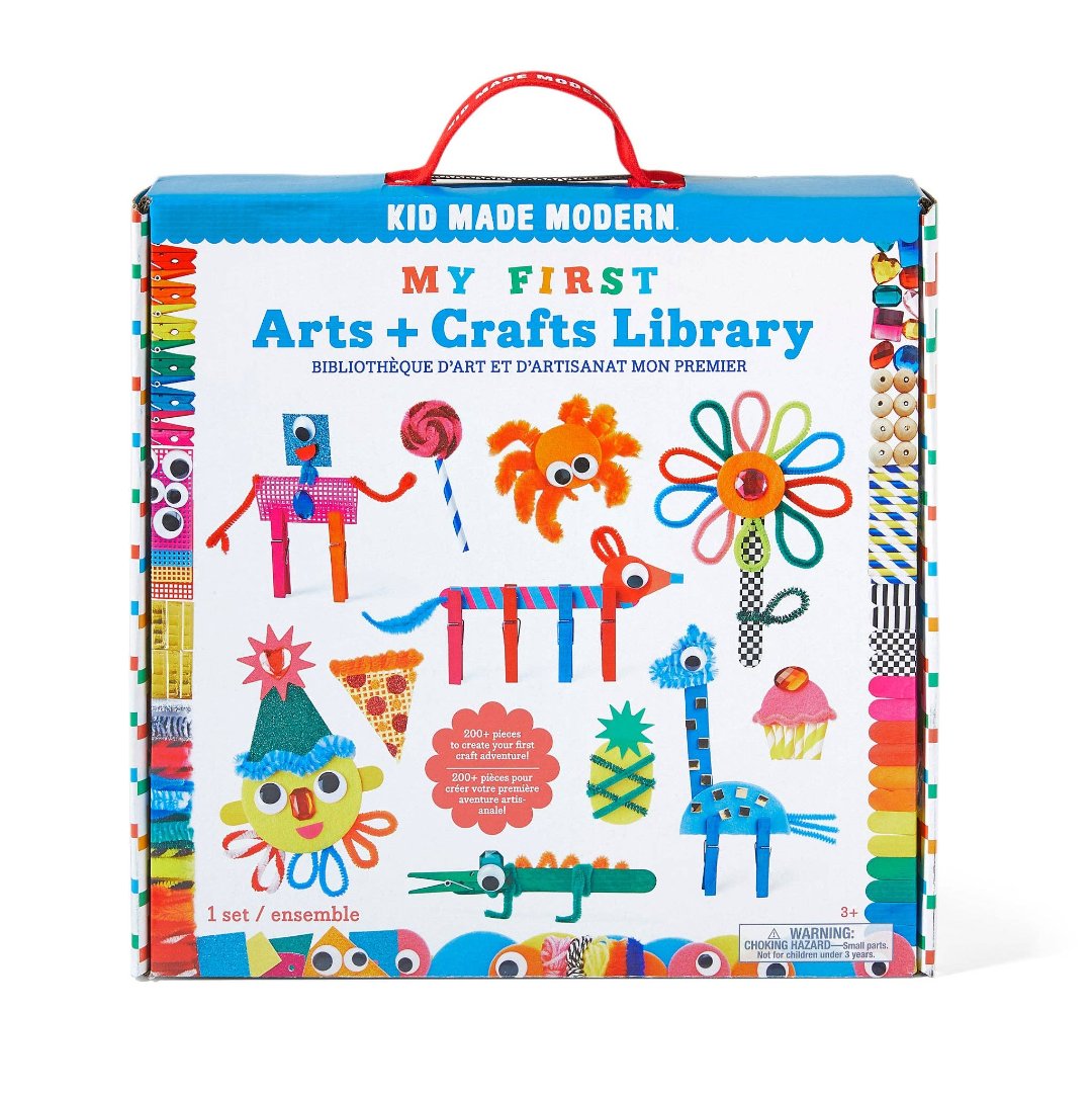 craft kit with rainbow colored pieces 