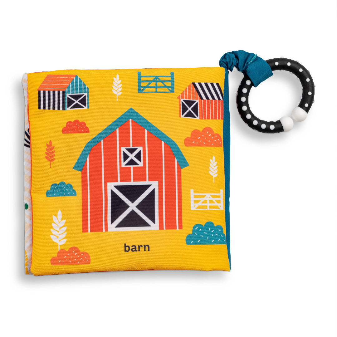 a fabric book called my little farm