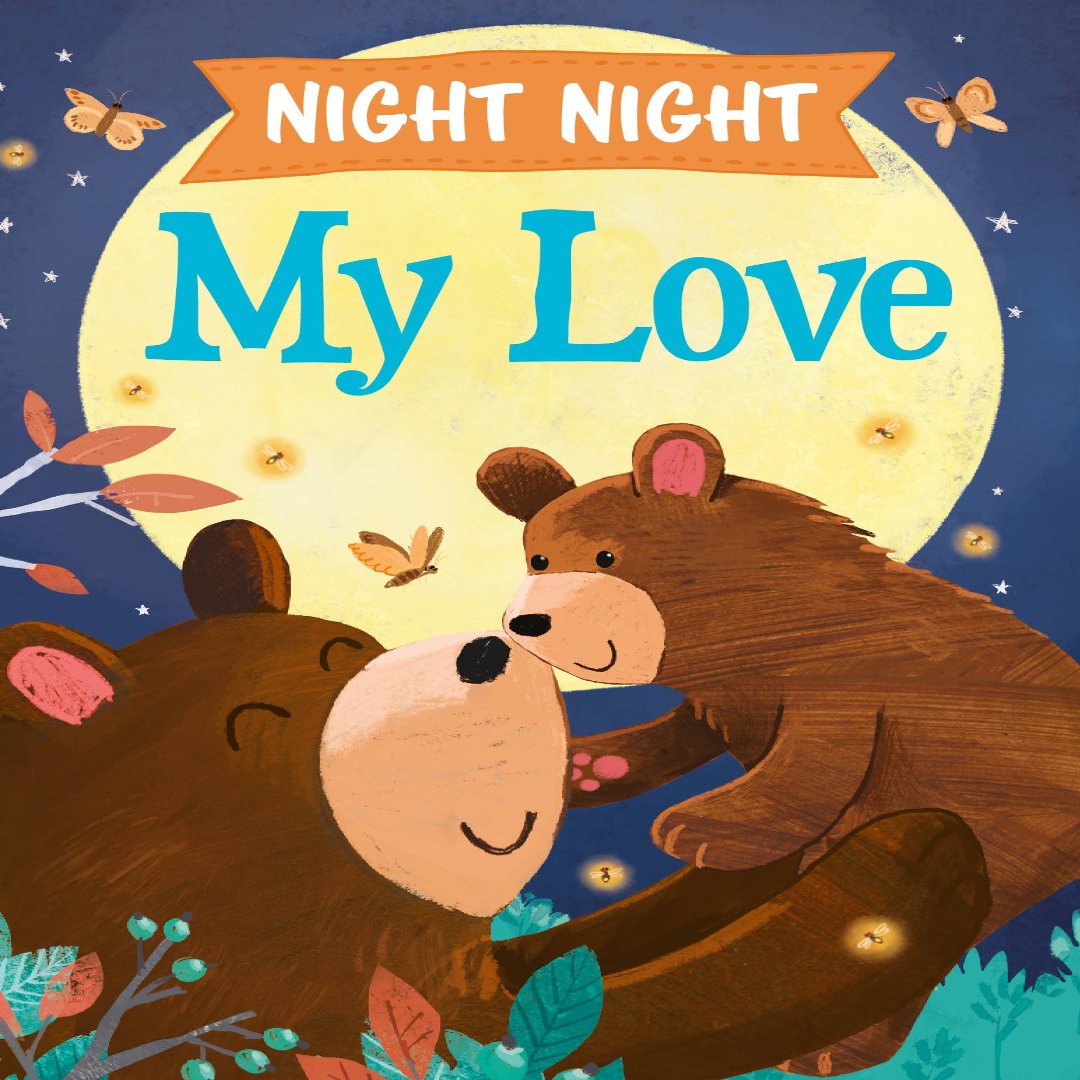 nighttime bed story with 2 bears on the cover hugging