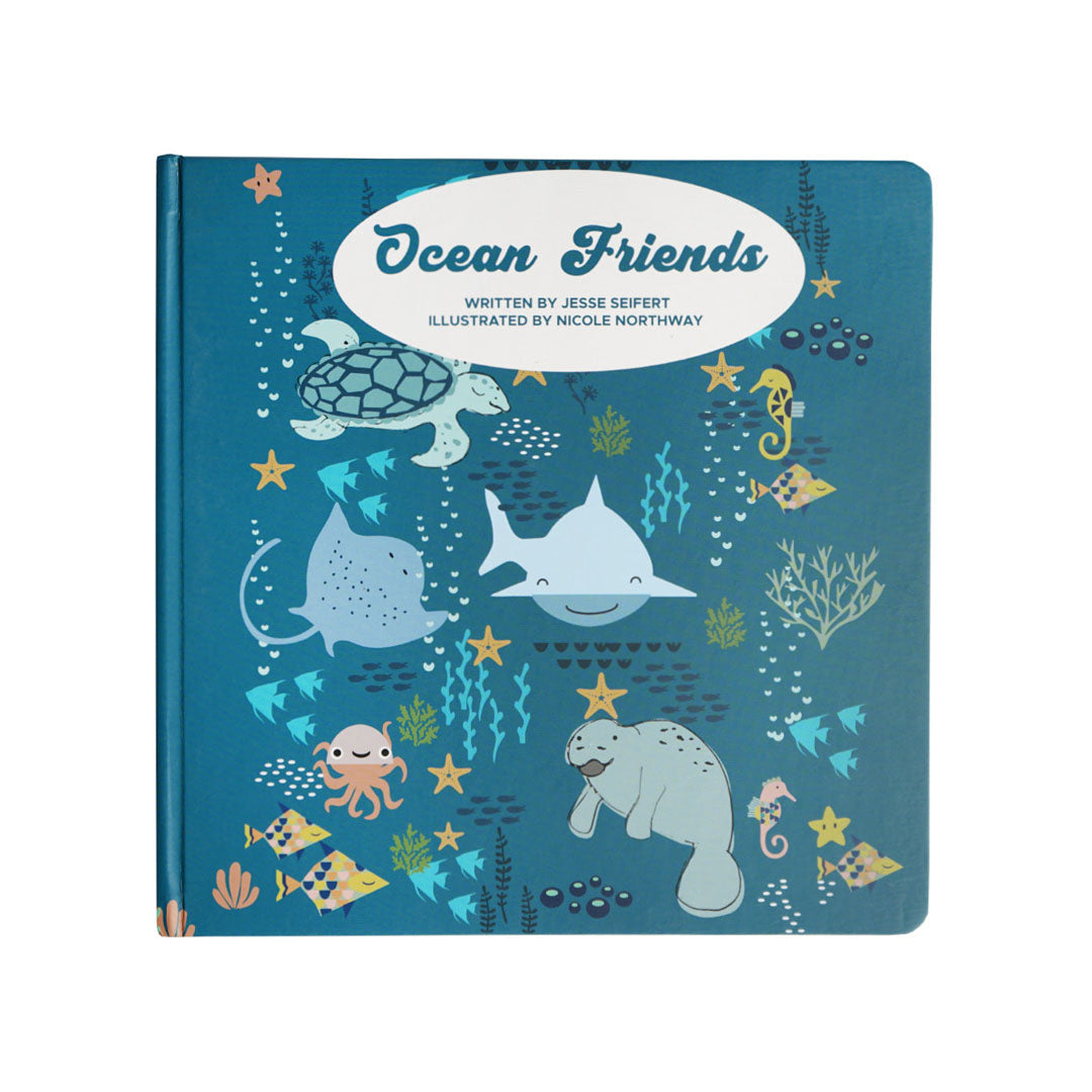 Our Ocean Friends board book. written by Jesse Seifert. illustrated by Nicole Northway.