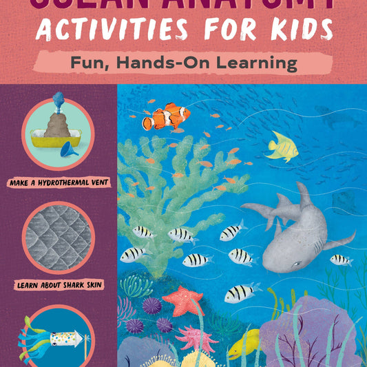 ocean anatomy book with a shark, and fish on the cover