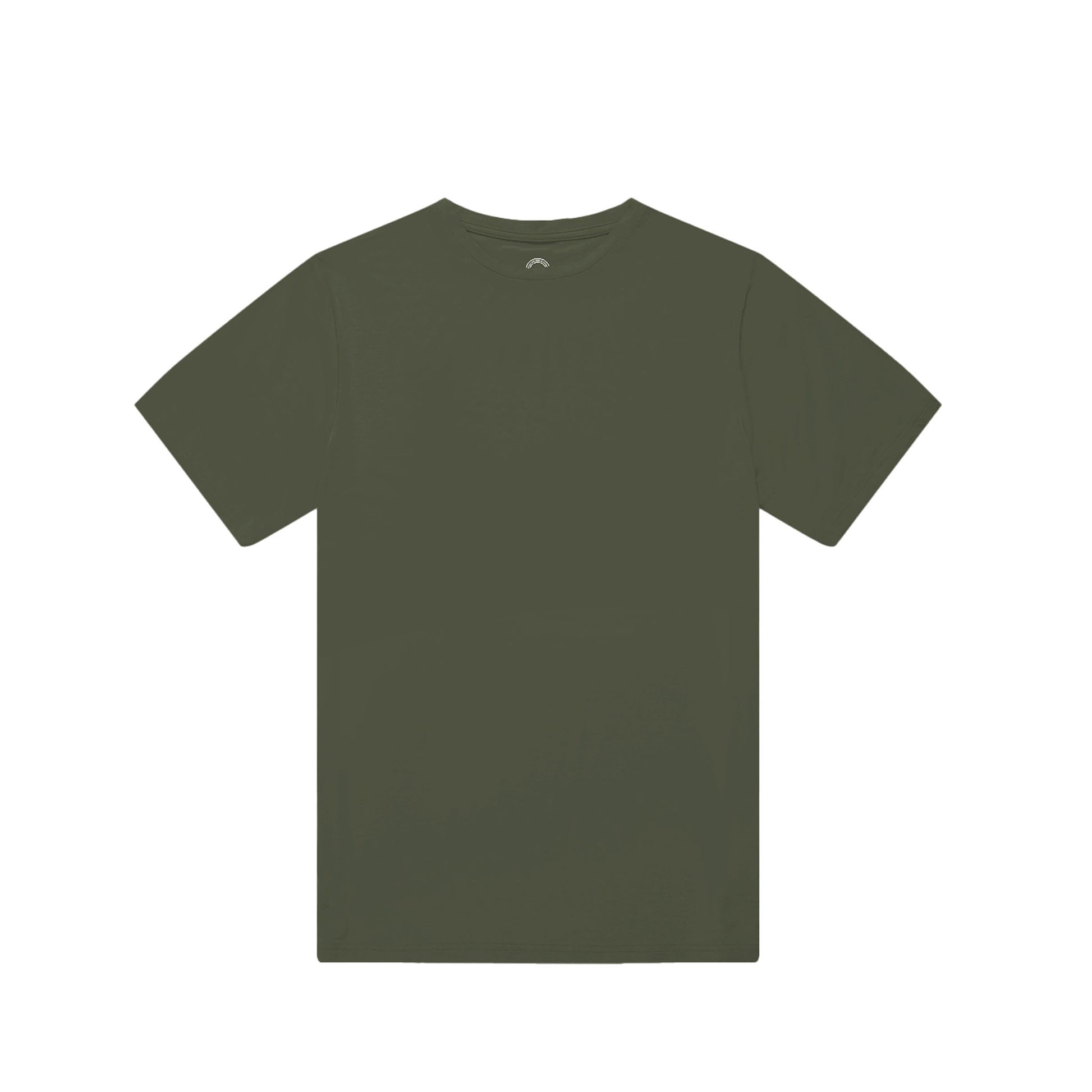 Green t-shirt on a white background
