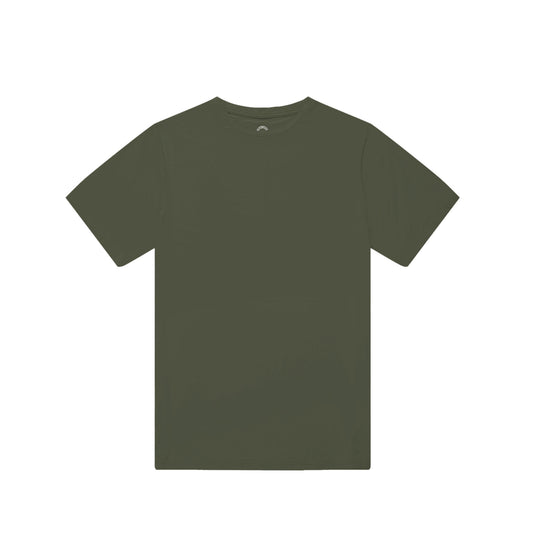 Green t-shirt on a white background