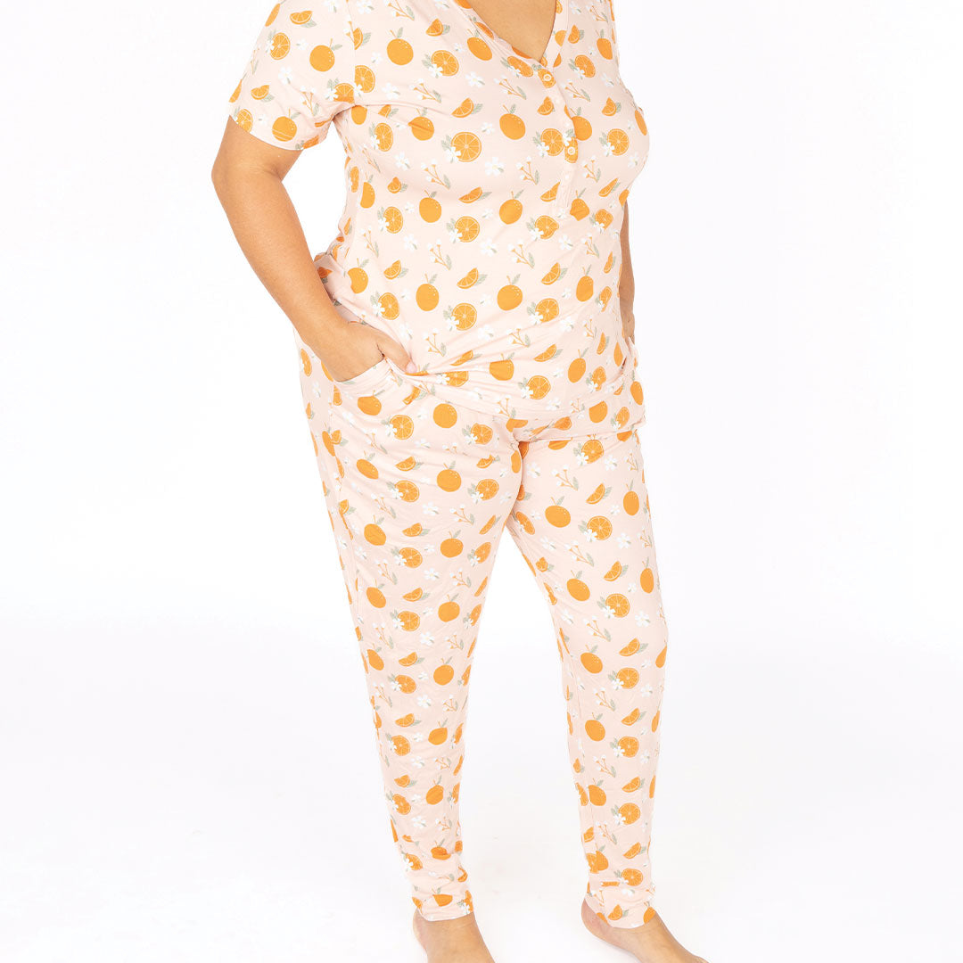 Freshly Squeezed Bamboo Womens Jogger Pajama Pants