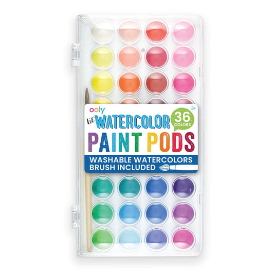 36 colors of watercolor paints