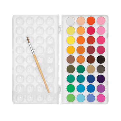 36 colors of watercolor paints