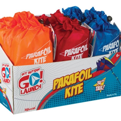 parafoil kites in a little storage bag