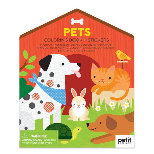 Pets Coloring and Sticker Book
