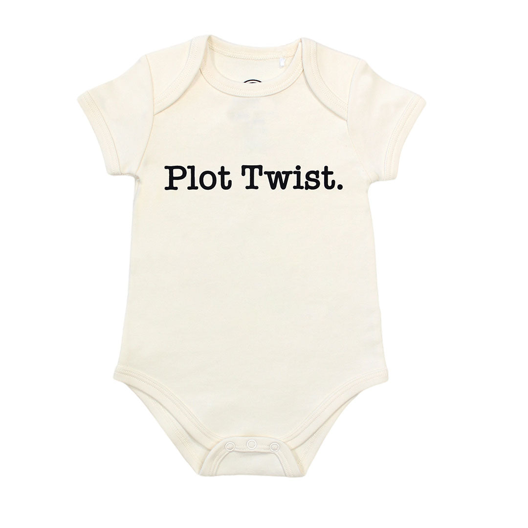 Plot Twist Cotton Baby Onesie