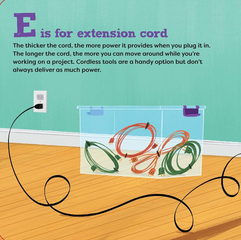 Illustration of a floor sander with text explaining its function on a wooden floor.