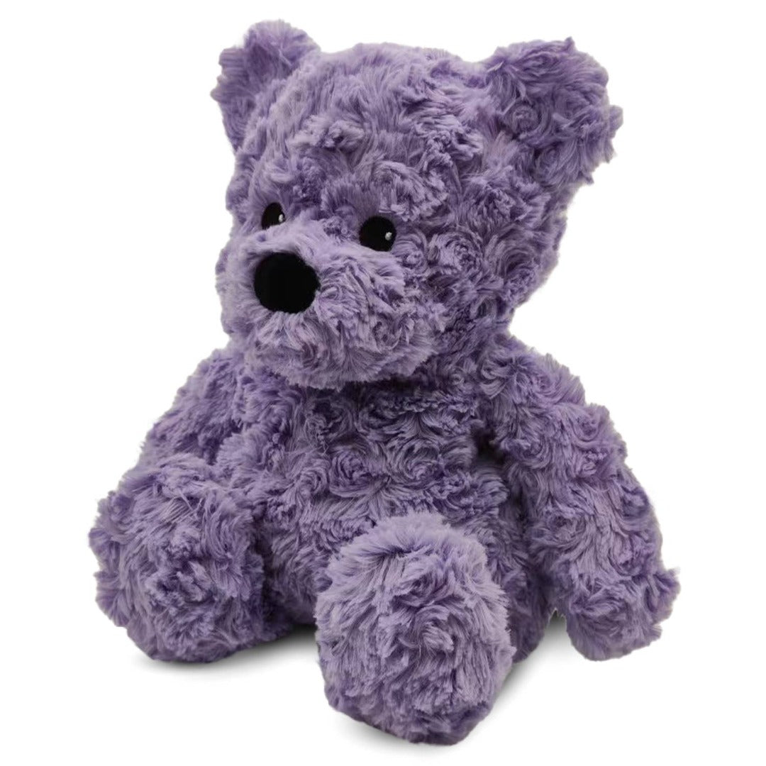 the purple curly bear warmie