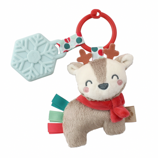 Holiday Reindeer Itzy Pal Plush + Teether