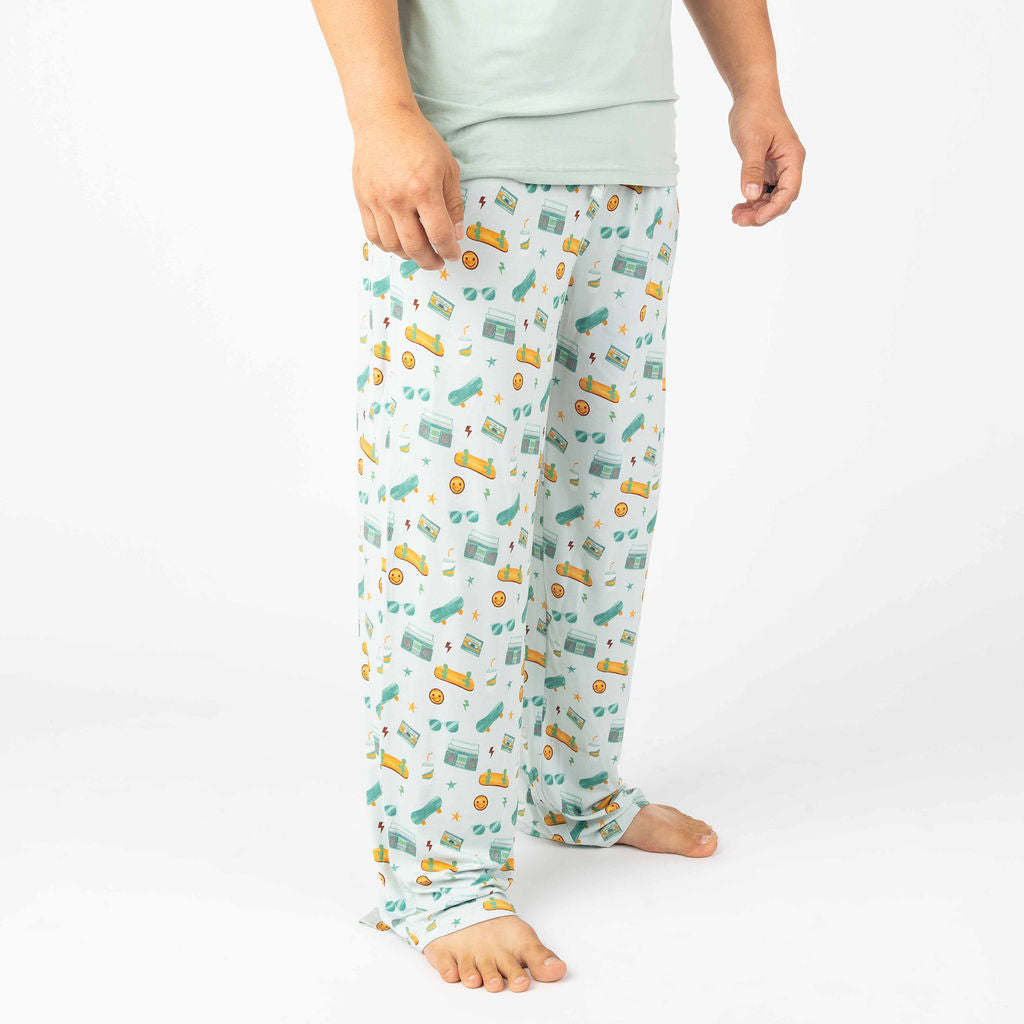 Roll With It Skateboard Bamboo Relaxed Lounge Pajama Pants