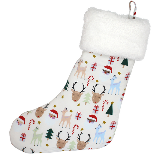 *FINAL SALE* Santa and Friends Bamboo Christmas Stocking