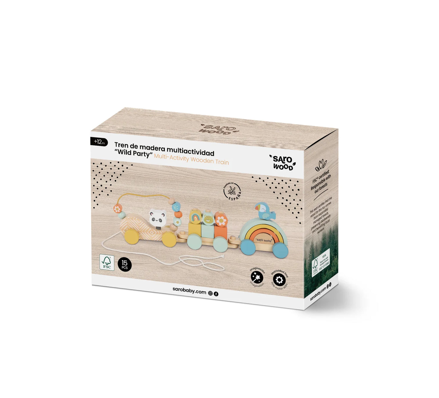 Saro / Kalencom - Wooden Multi-Activity Wild Party Train