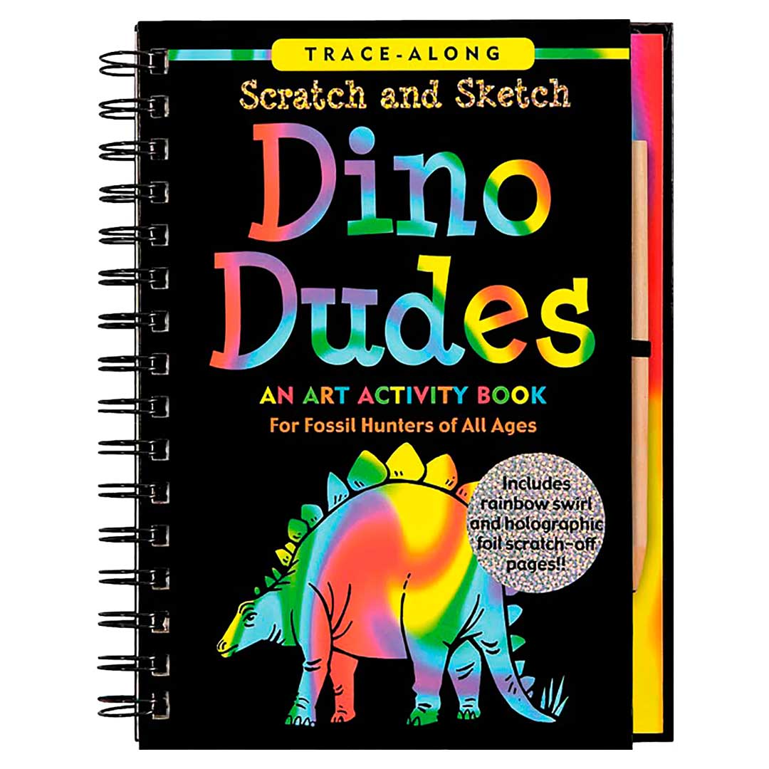 Scratch and Sketch Dino Dudes Activity Book