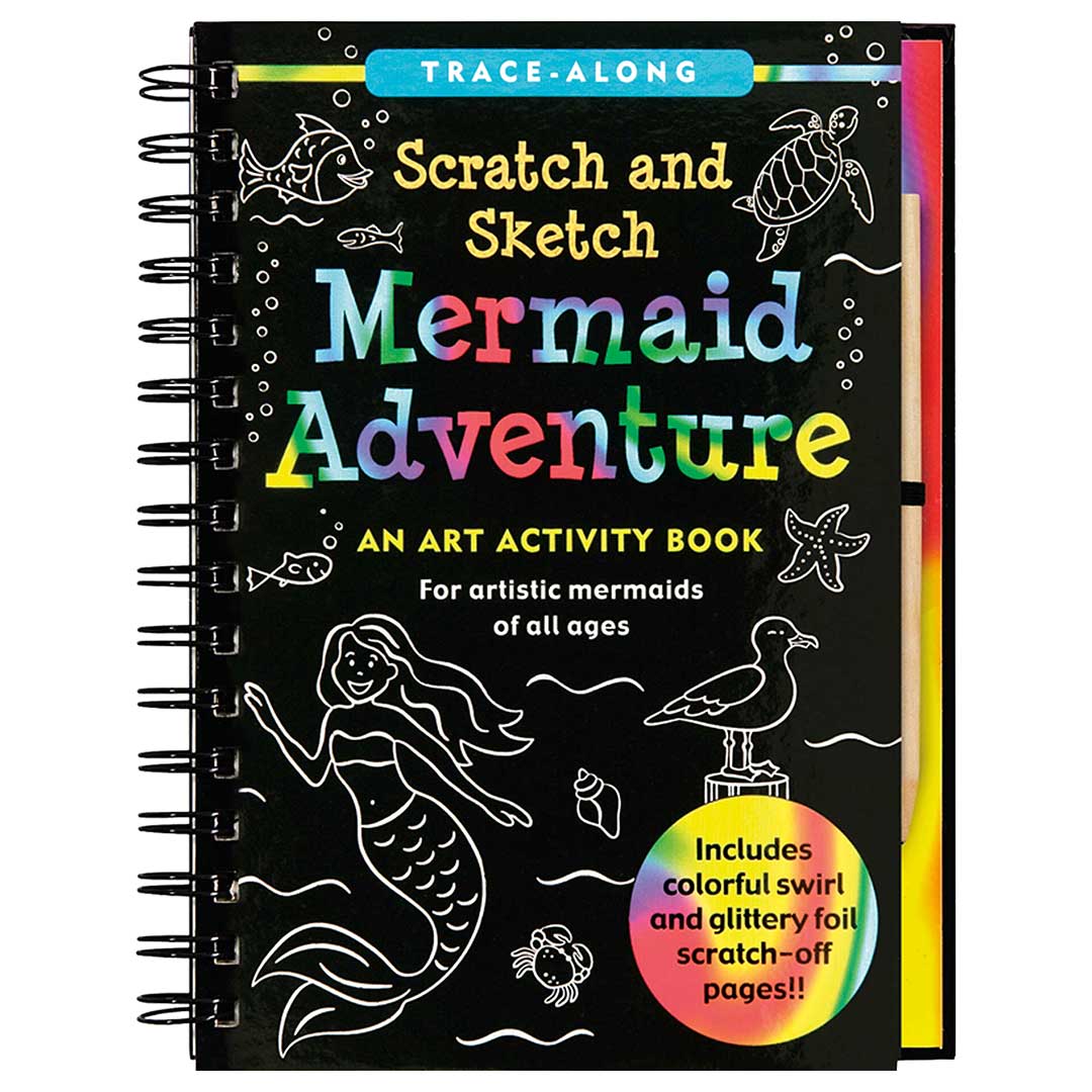 mermaid/beach themed art activity book