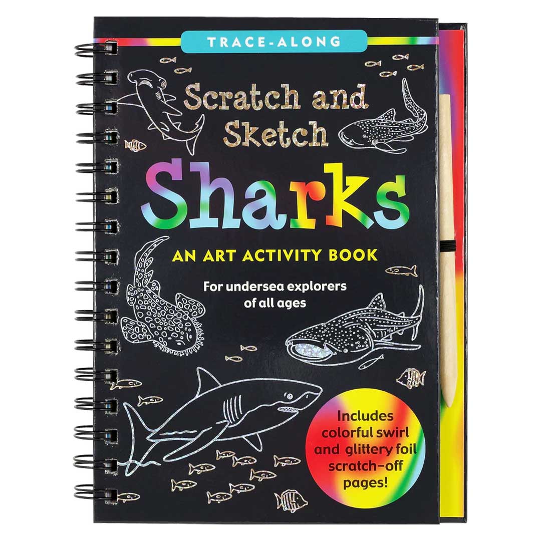 Scratch and Sketch Sharks Activity Book