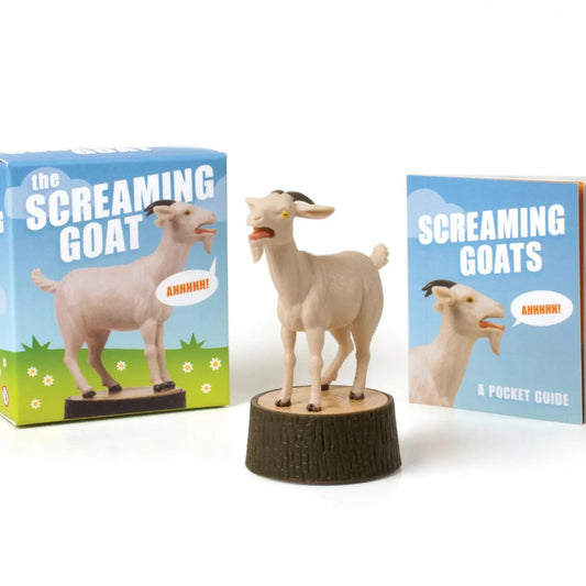 little goat figure that screams when you press down on its back