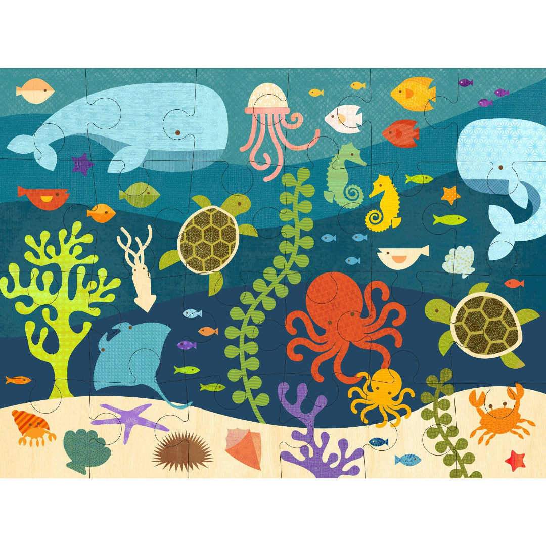 24. piece ocean themed floor puzzle
