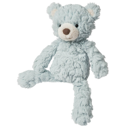 Plush teddy bear toy with a soft texture on a white background