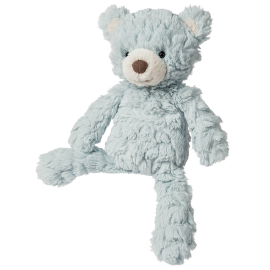 Plush teddy bear toy with a soft texture on a white background