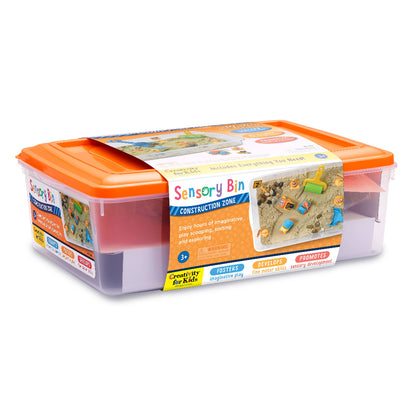 Faber Castell - Sensory Bin Construction Zone Activity Bin for Kids