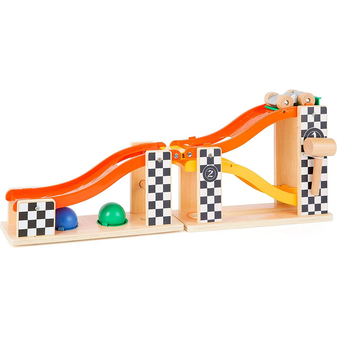 Small Foot Rally Hammering Marble Run Toy