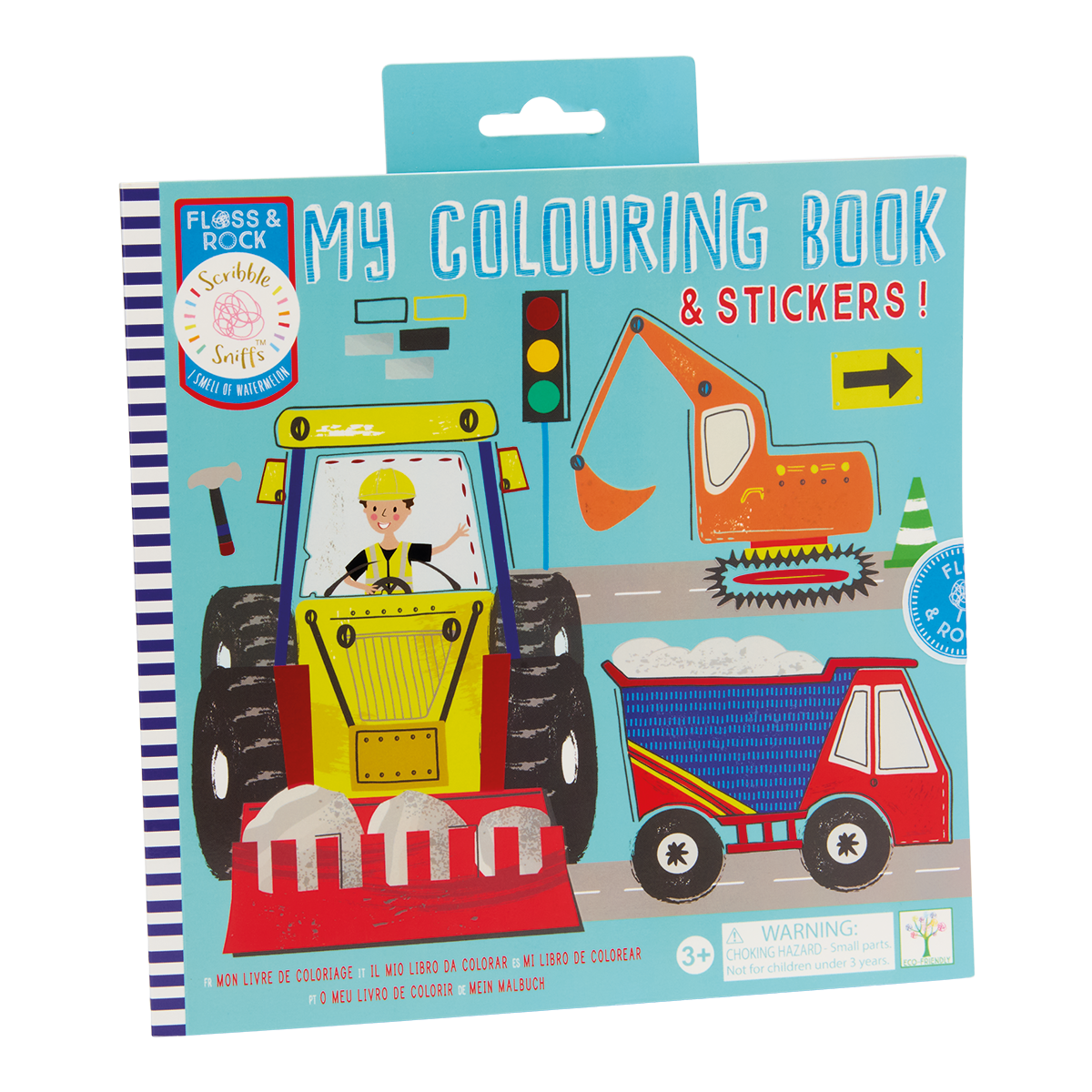 Floss and Rock - Scribble Sniffs Construction My Colouring Book