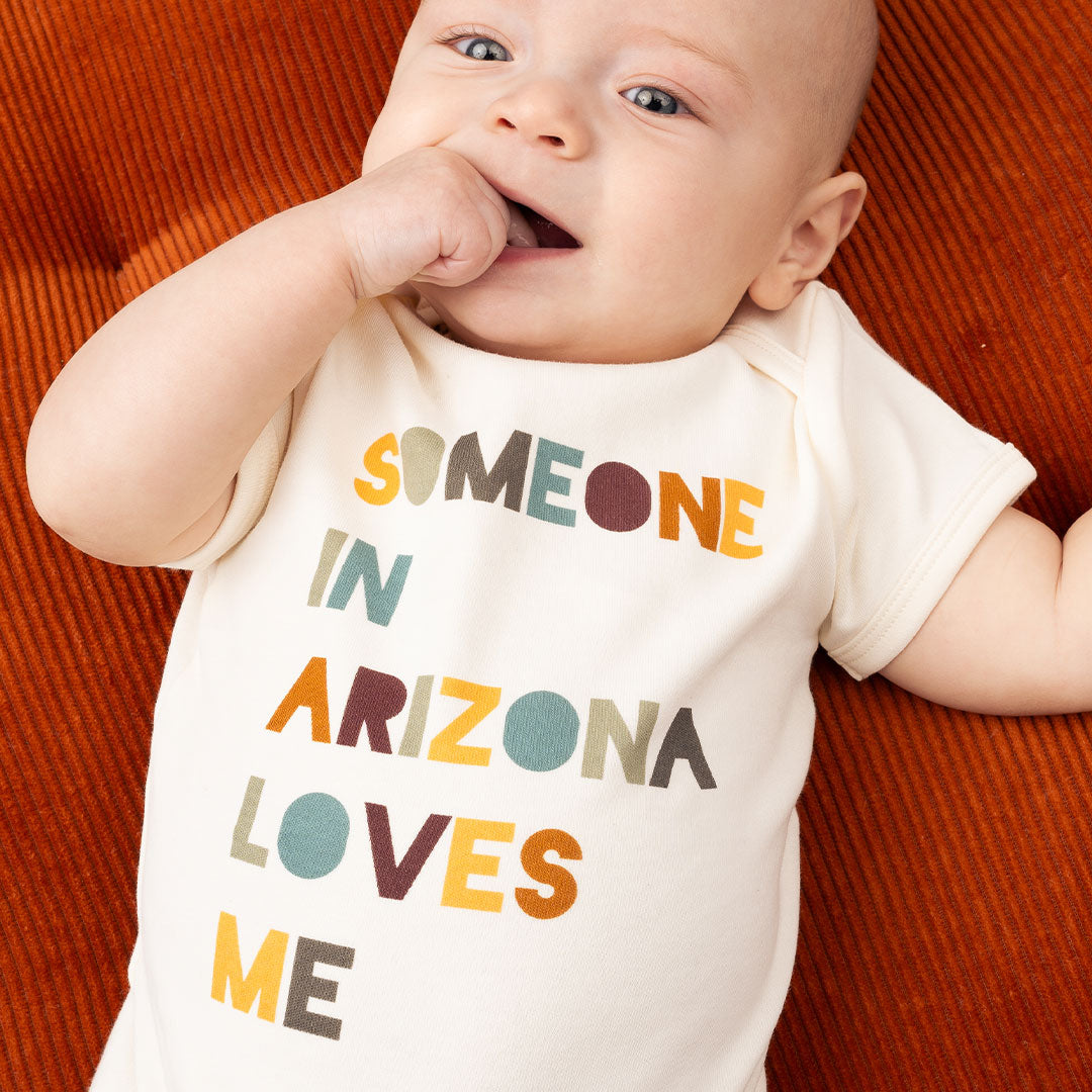 Someone in Arizona Loves Me Short Sleeve Baby Onesie