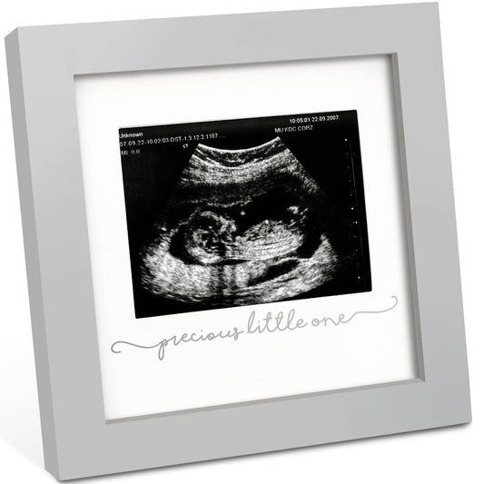 cloud gray picture frame to hold a sonogram