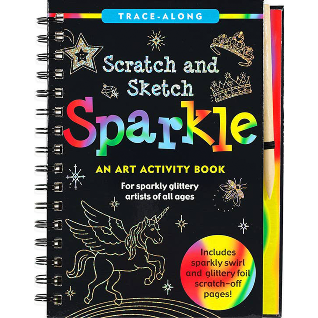 sparkly and glittery drawing and sketch book