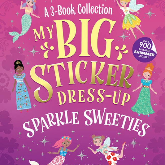 big sticker dress up book of sparkle sweeties