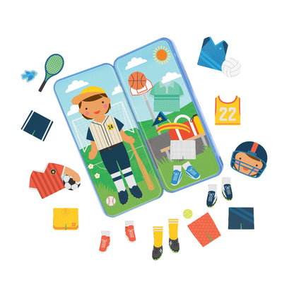 magnetic dress up set-sports themed